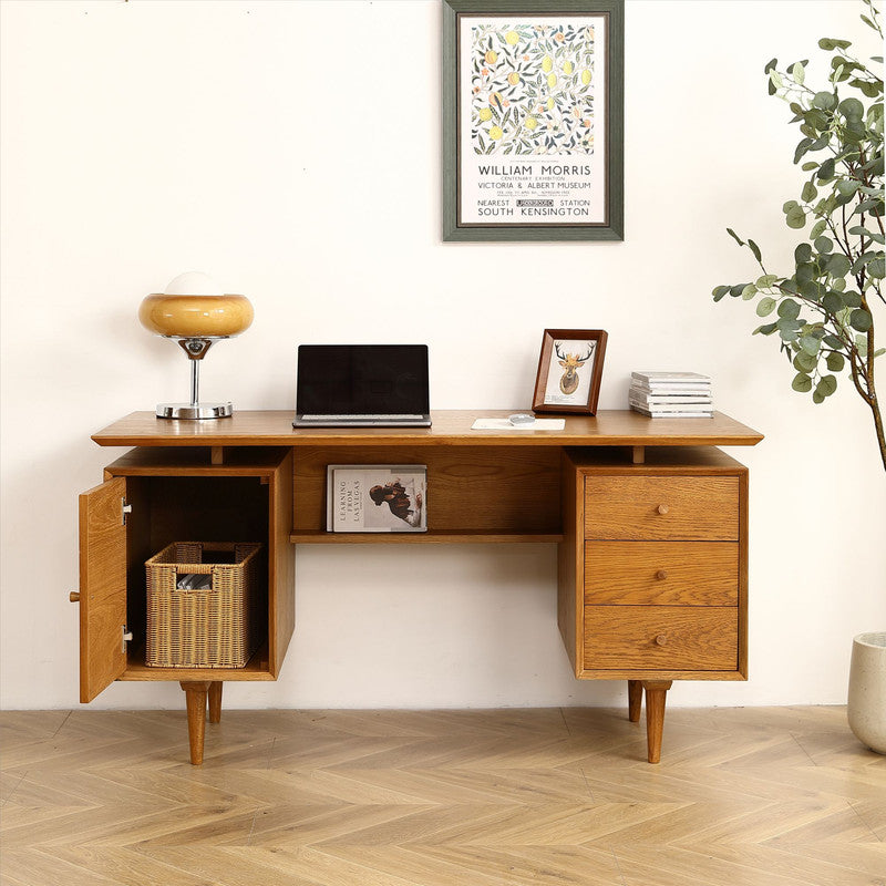 Nouia Oak Home Office Desk