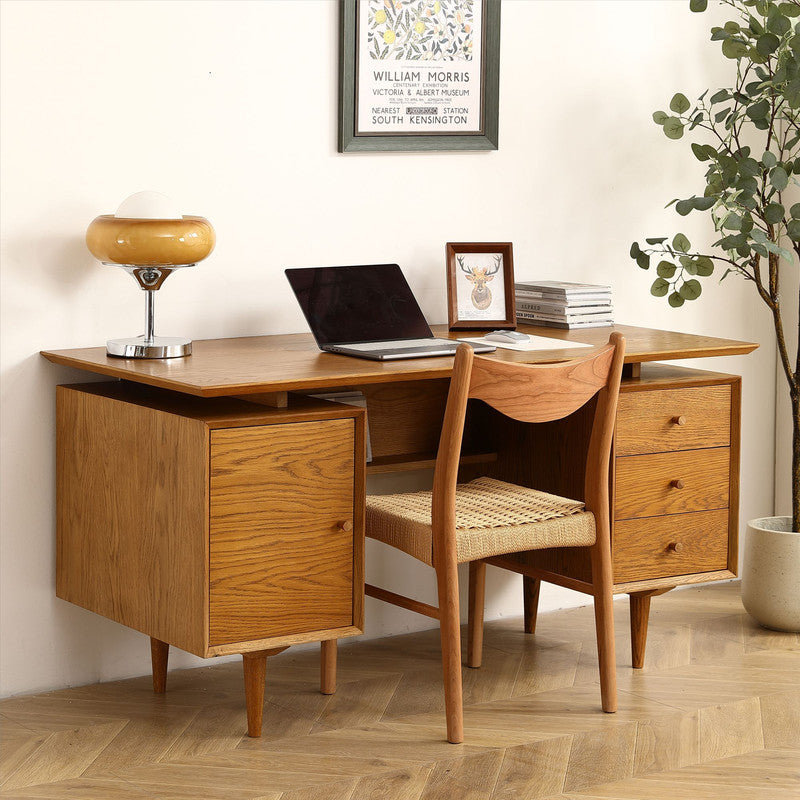 Nouia Oak Home Office Desk