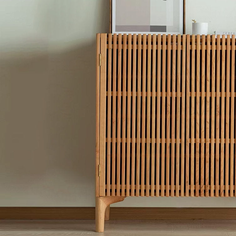 Rimot 15 Pair Solid Wood Shoe Storage Cabinet