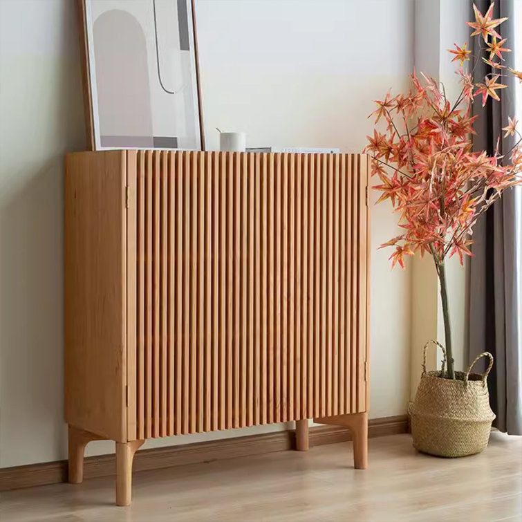 Rimot 15 Pair Solid Wood Shoe Storage Cabinet