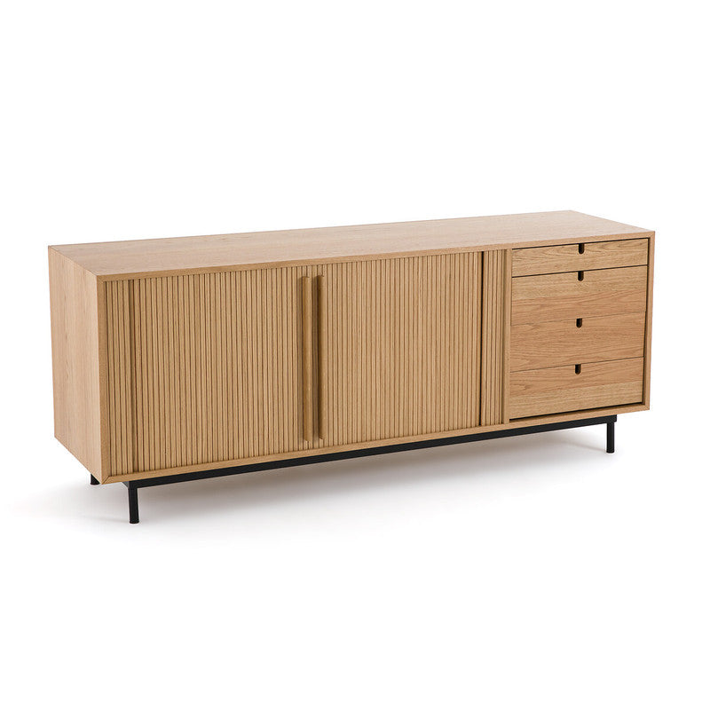 Resrio Oak Sideboard with Sliding Doors