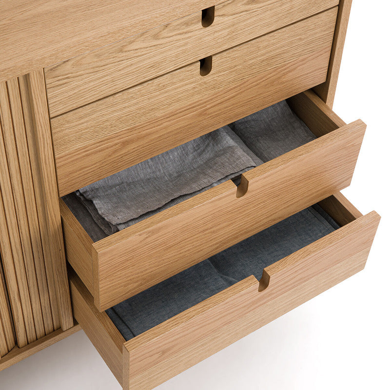 Resrio Oak Sideboard with Sliding Doors