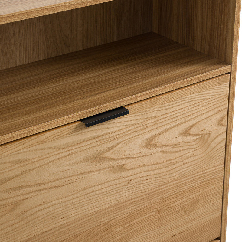 Tarya Oak Veneer 2-Door Shoe Cabinet