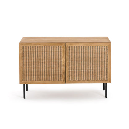 Ketora Solid Teak and Woven Rattan Sideboard