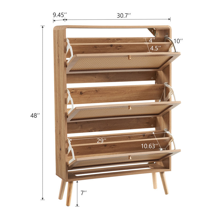 Bayuto 24 Pair Shoe Storage Cabinet