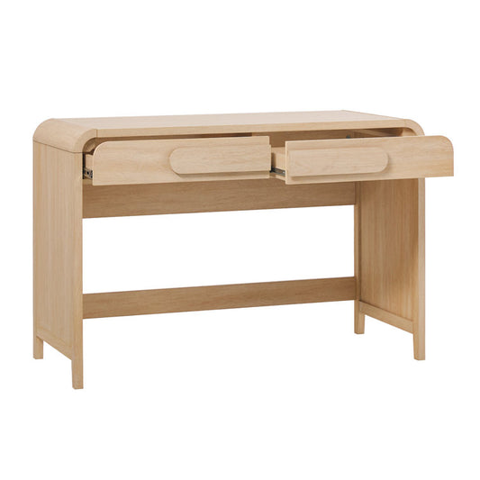 Sitaki Transitional Curved Waterfall 2-Drawer Writing Desk