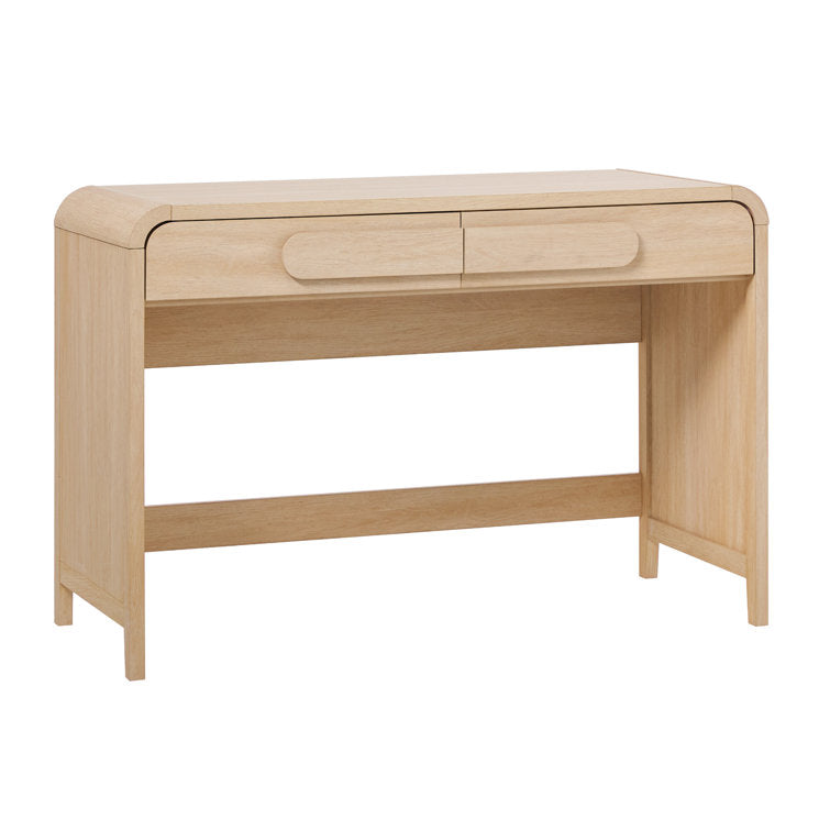 Sitaki Transitional Curved Waterfall 2-Drawer Writing Desk